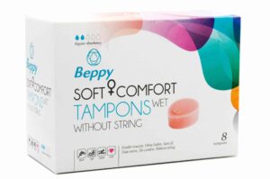 Tampon sans ficelle Beppy Soft Comfort Wet - Boîte de 8