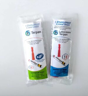 Ethylotest chimique NF - Lot de 5